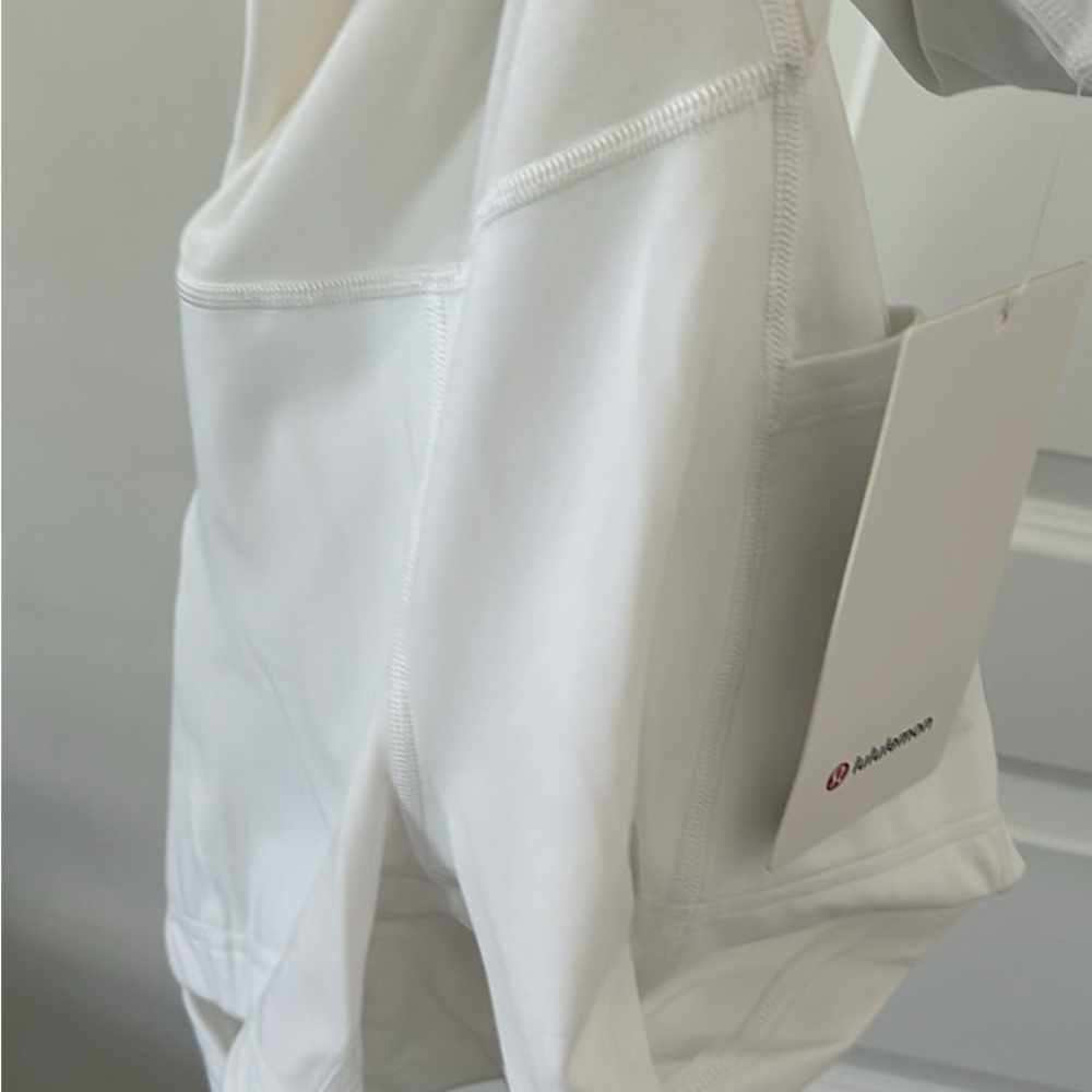 lululemon athletica White Align Dress size 6 With built in pockets & Shorts - Picture 5 of 10